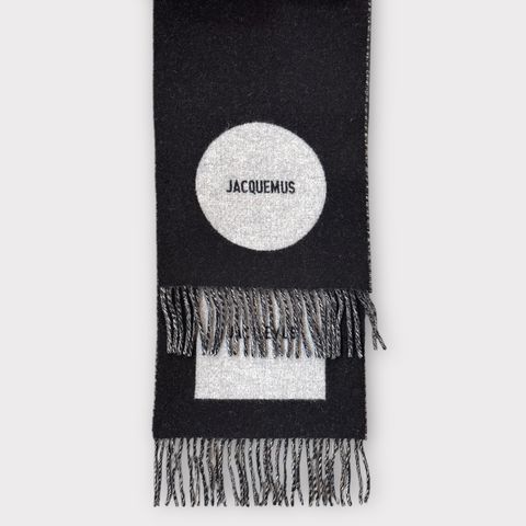 The Rond Carre scarf ロン・カレ スカーフ / ストール / ブラック / ユニセックス / 24AW