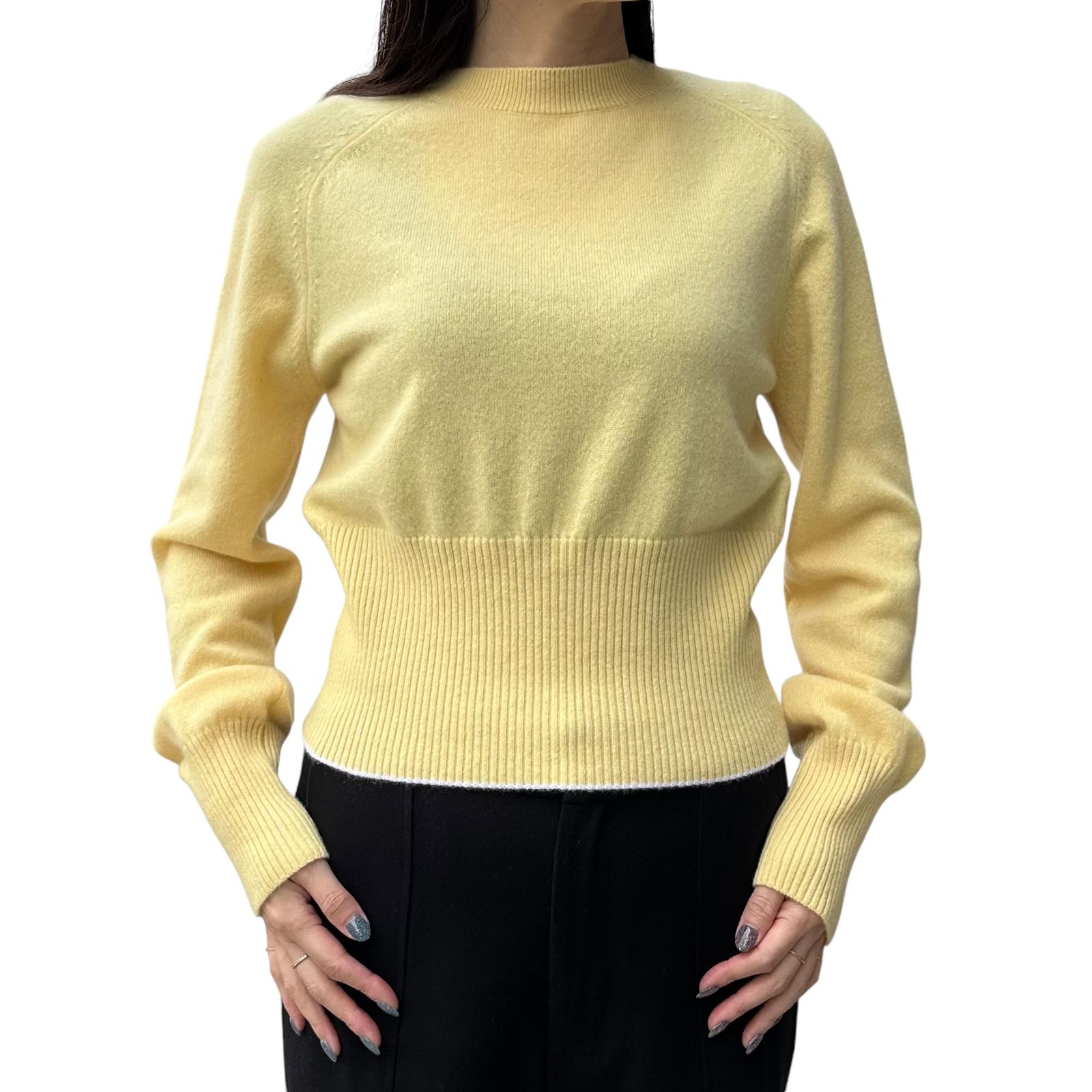 The Soglia knit ソリアニット / カシミアニット / イエロー / 24AW