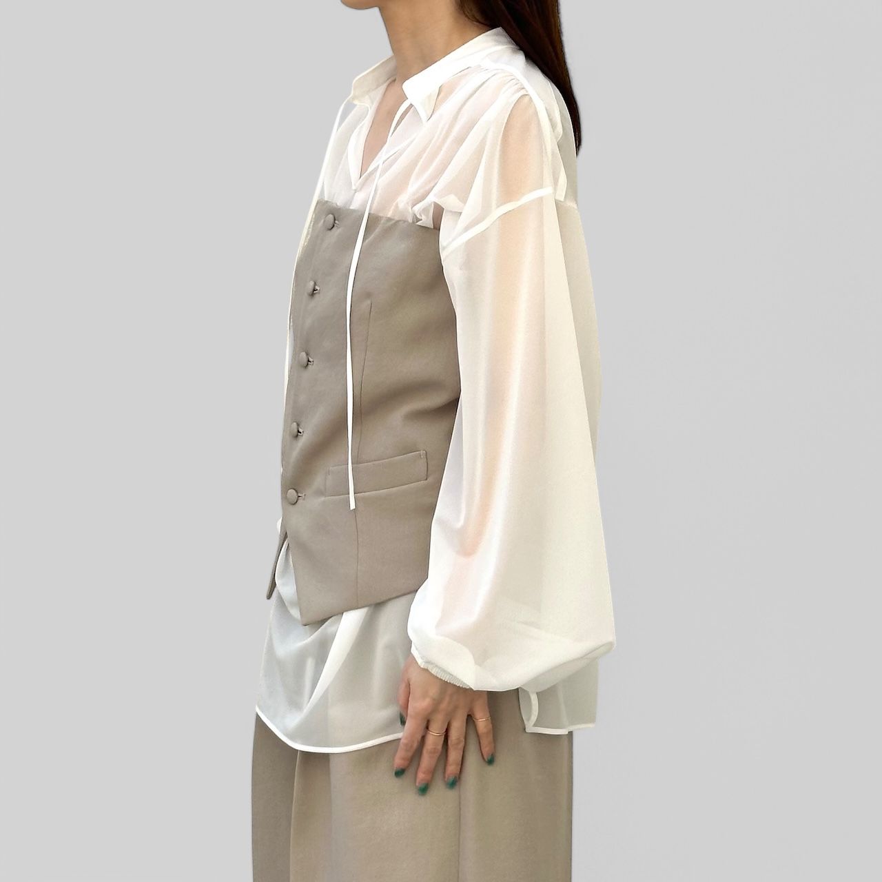 Viscose bustier / ビスチェ / ベージュ / 2025SS new