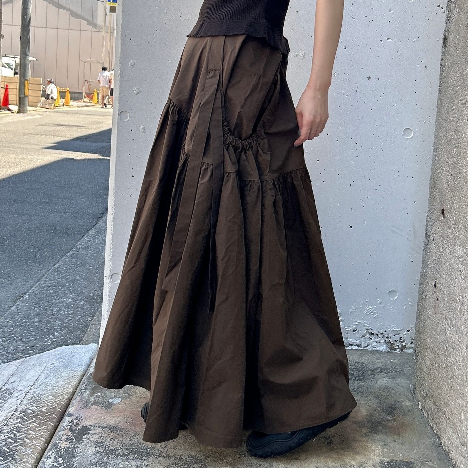 JUSTICE SKIRT ジャスティススカート / コットン / ブラウン / 2025 AW NEW