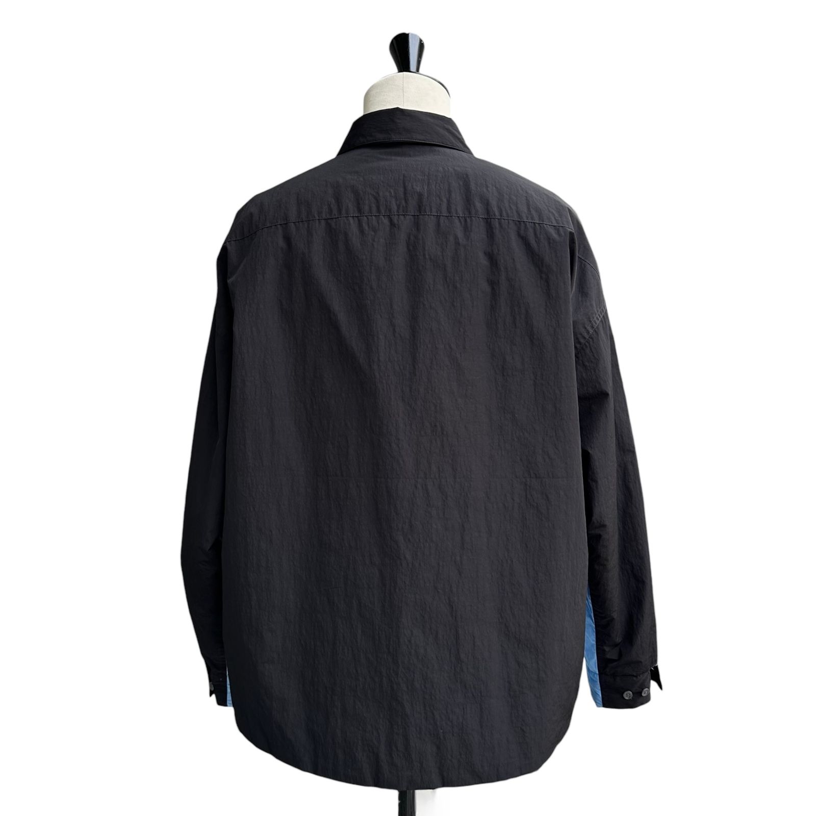 シャツブルゾン / ブルー＆ブラック / メンズ / 2025aw