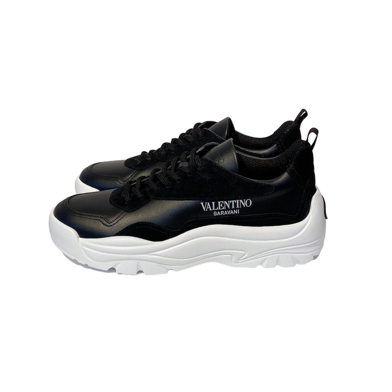Gumboy calf leather sneaker / メンズ / シューズ / 牛革 / ブラック × ホワイト