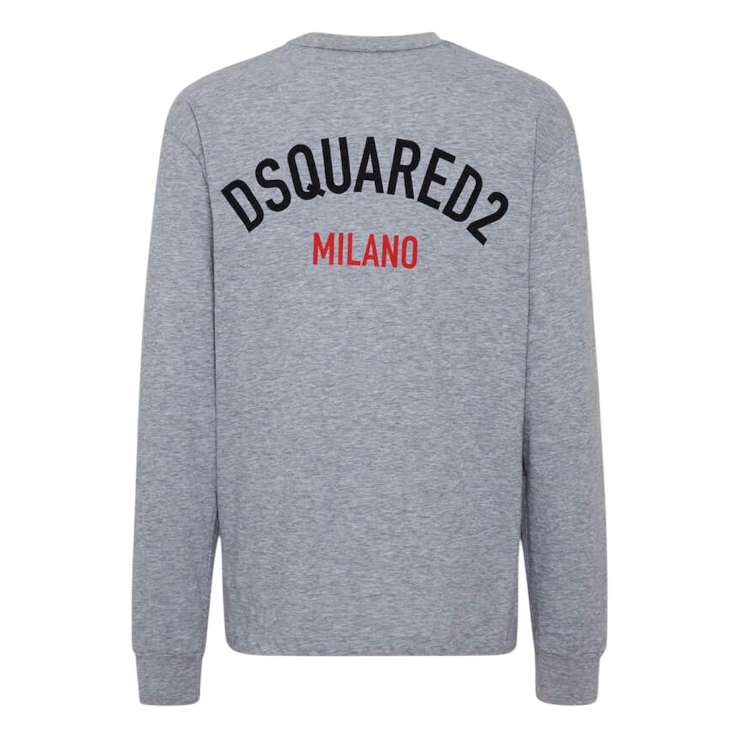 Wash Loose Fit D2 Milano Long Sleeve T-Shirt / スウェットシャツ / グレー / 2025SS NEW