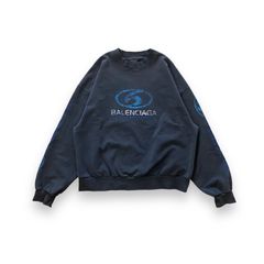 バレンシアガ オーバーサイズ スウェットシャツ / スウェットシャツ / ブラック / メンズ / 24SS NEW