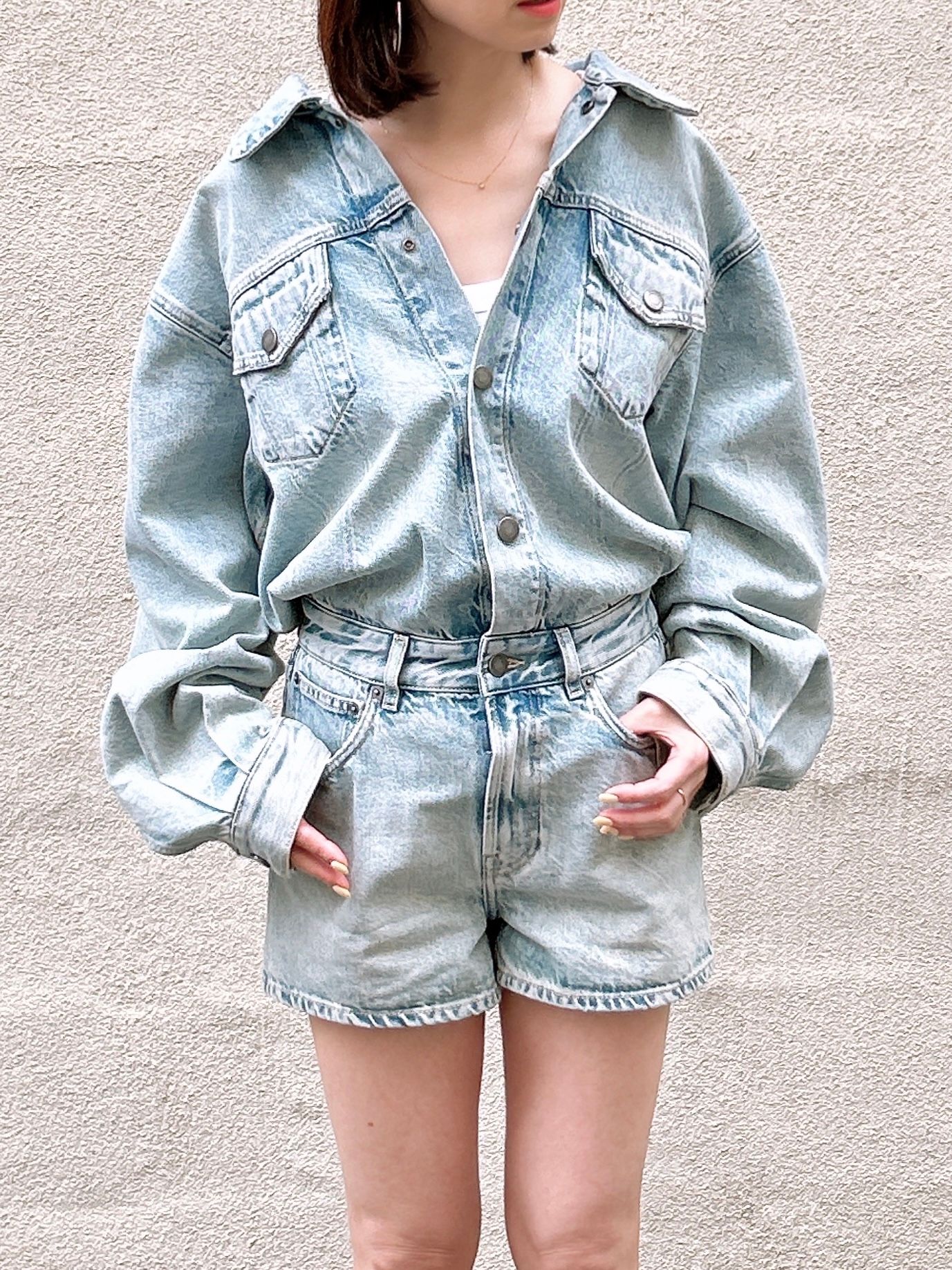 HAIKURE デニム サロペット/ BLUE/ 2026SS NEW