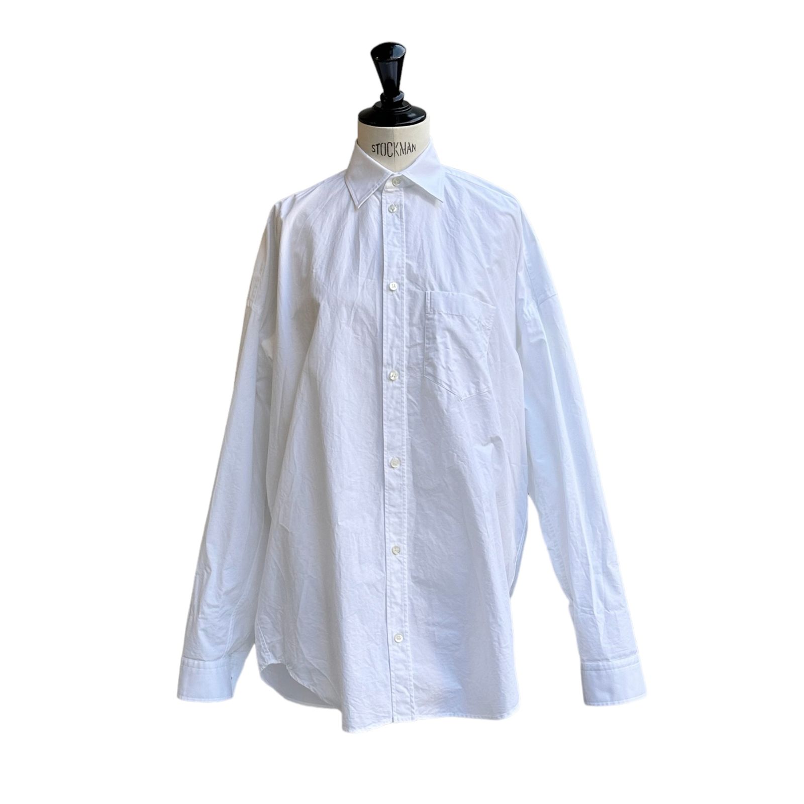 BALENCIAGA - バレンシアガ ロゴプリント オーバーサイズシャツ 