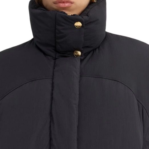 Caraco cropped puffer jacket カラコ クロップドジャケット / 中綿ジャケット / ブラック / 24AW