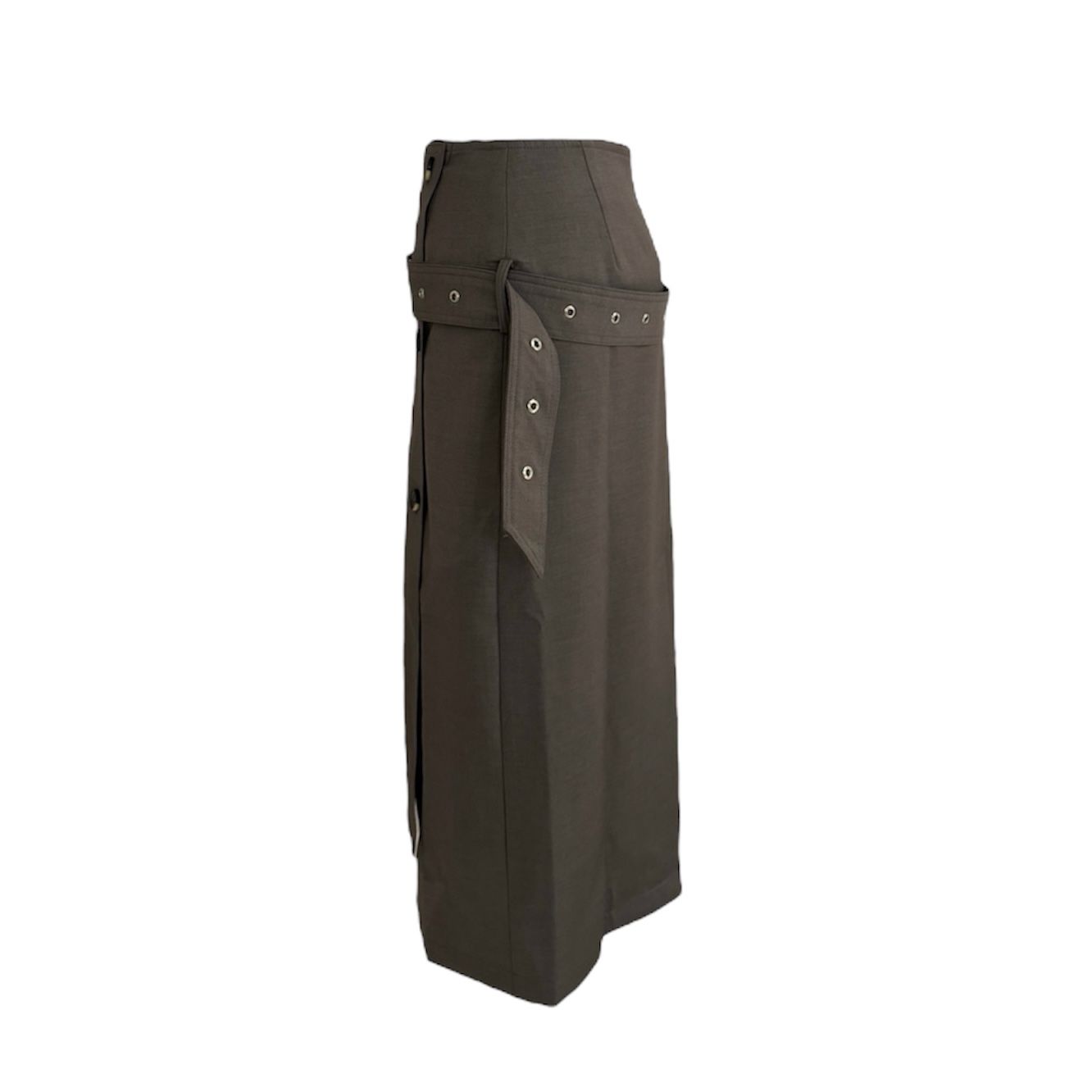 MULTI PANEL MIDI SKIRT / スカート / 巻きスカート / ブラウングレー / ウィメンズ