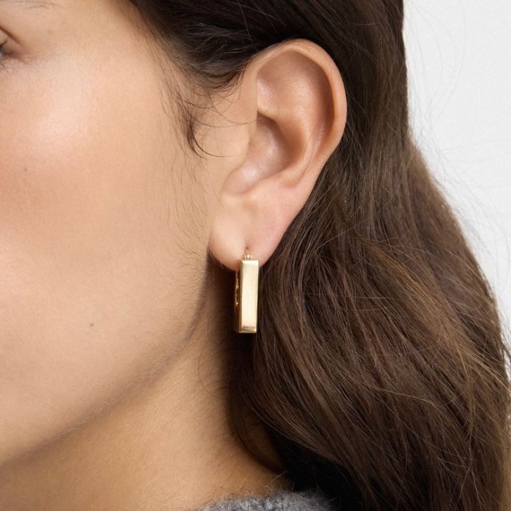Rond Carre earrings イヤリング / ロンド・カレ / メッキ真鍮製 / ゴールド / 24aw