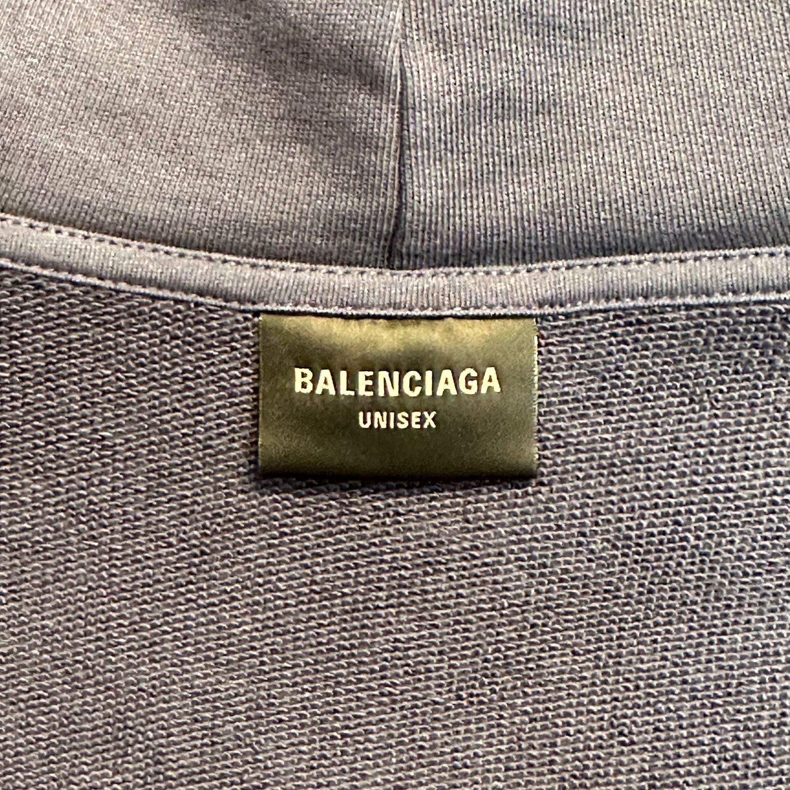 BALENCIAGA CRYPTO フーディ パーカー ブルー Balenciaga: Blue Crypto Hoodie | SSENSE