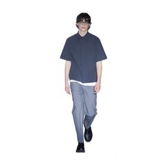 LOOSE DOUBLE LAYER SHORT SLEEEVE SHIRT/シャツ/メンズ