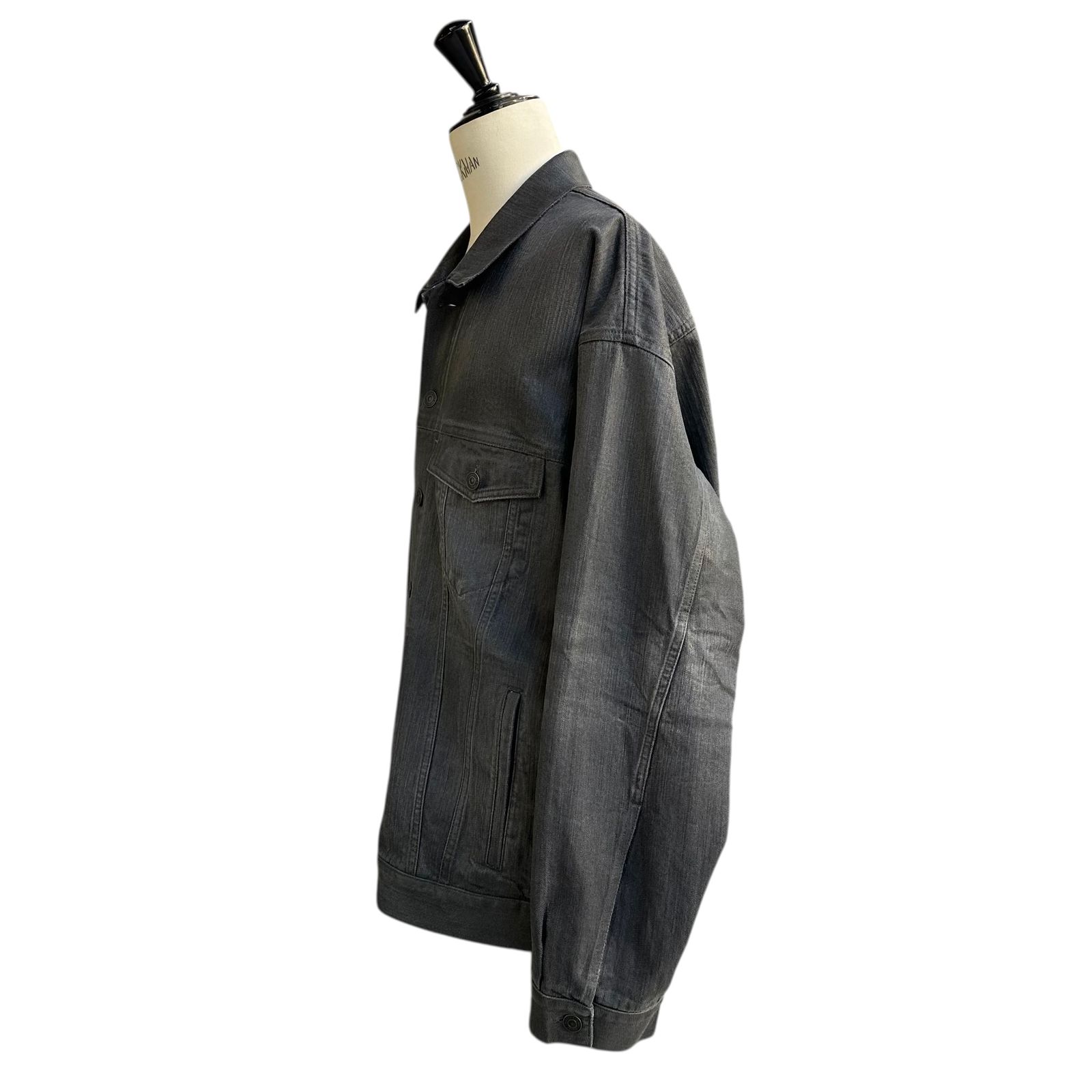 バックロゴプリント デニムジャケット / ライトグレー / メンズ / 2025aw