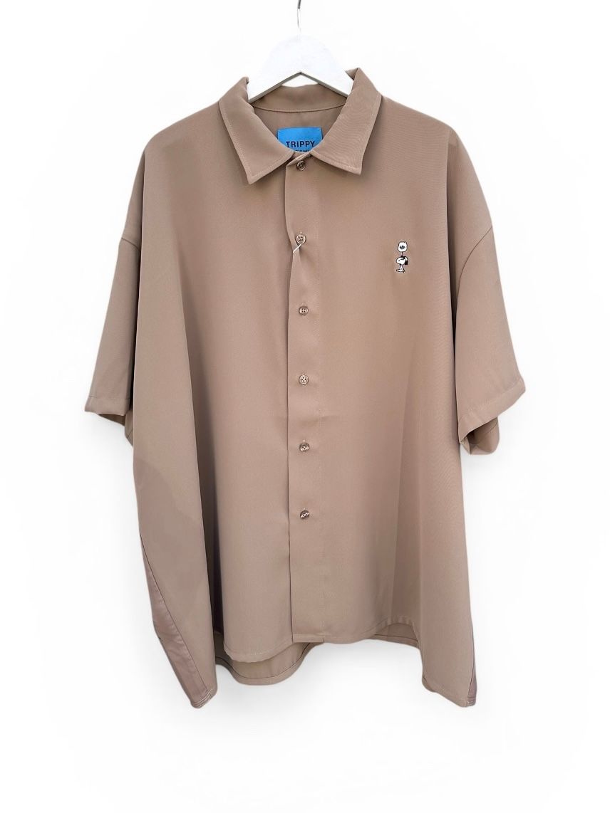 SNOOPY TR-100 PEANUTS 3Dシャツ/ スヌーピー/BROWN / 2026SS NEW