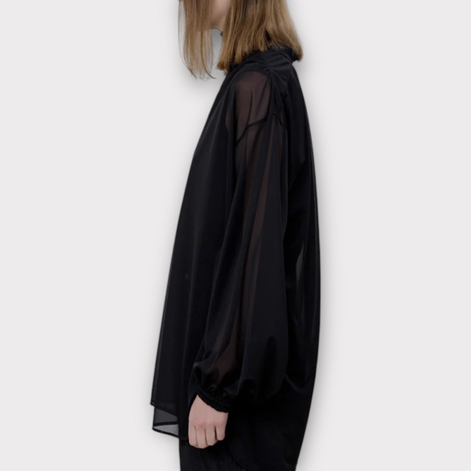 Sheer tricot tunic / チュニック / ホワイト / 2025SS new