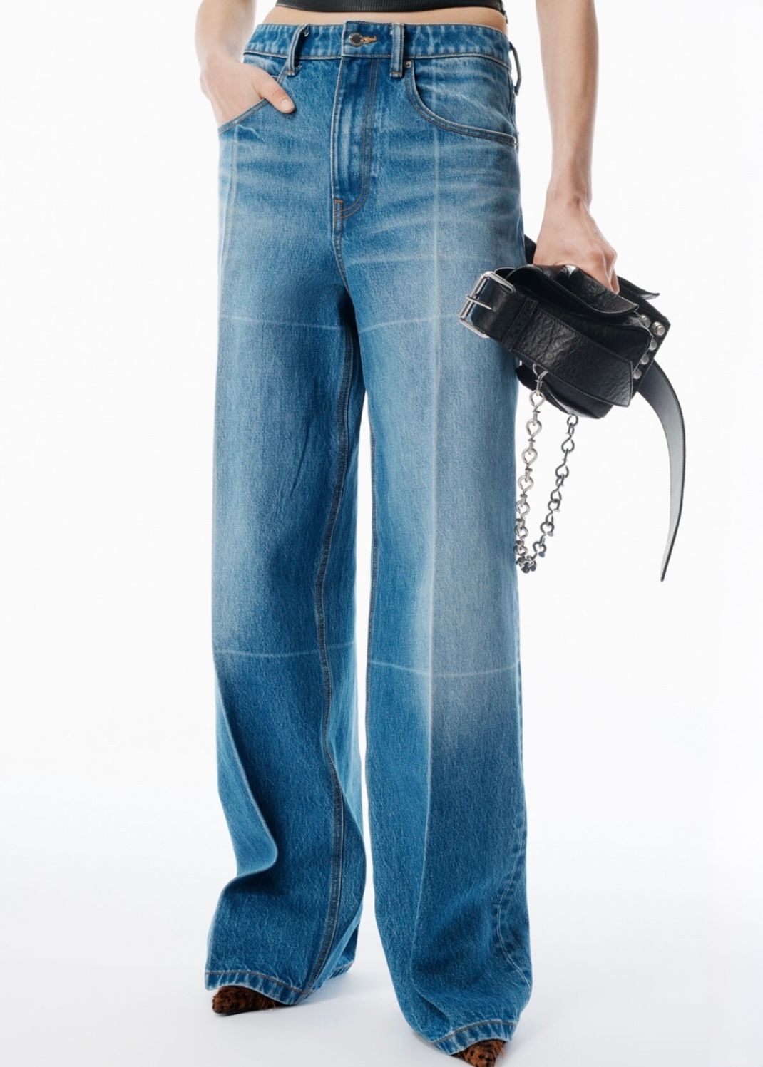 foldline wide straight-leg jean / デニム・ジーンズ / ブルー / 2025aw