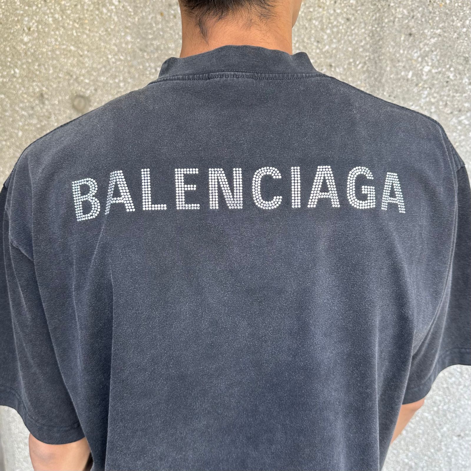 スワロフスキーロゴ Tシャツ / Tシャツ / スワロフスキー / 洗い加工 / ブラック