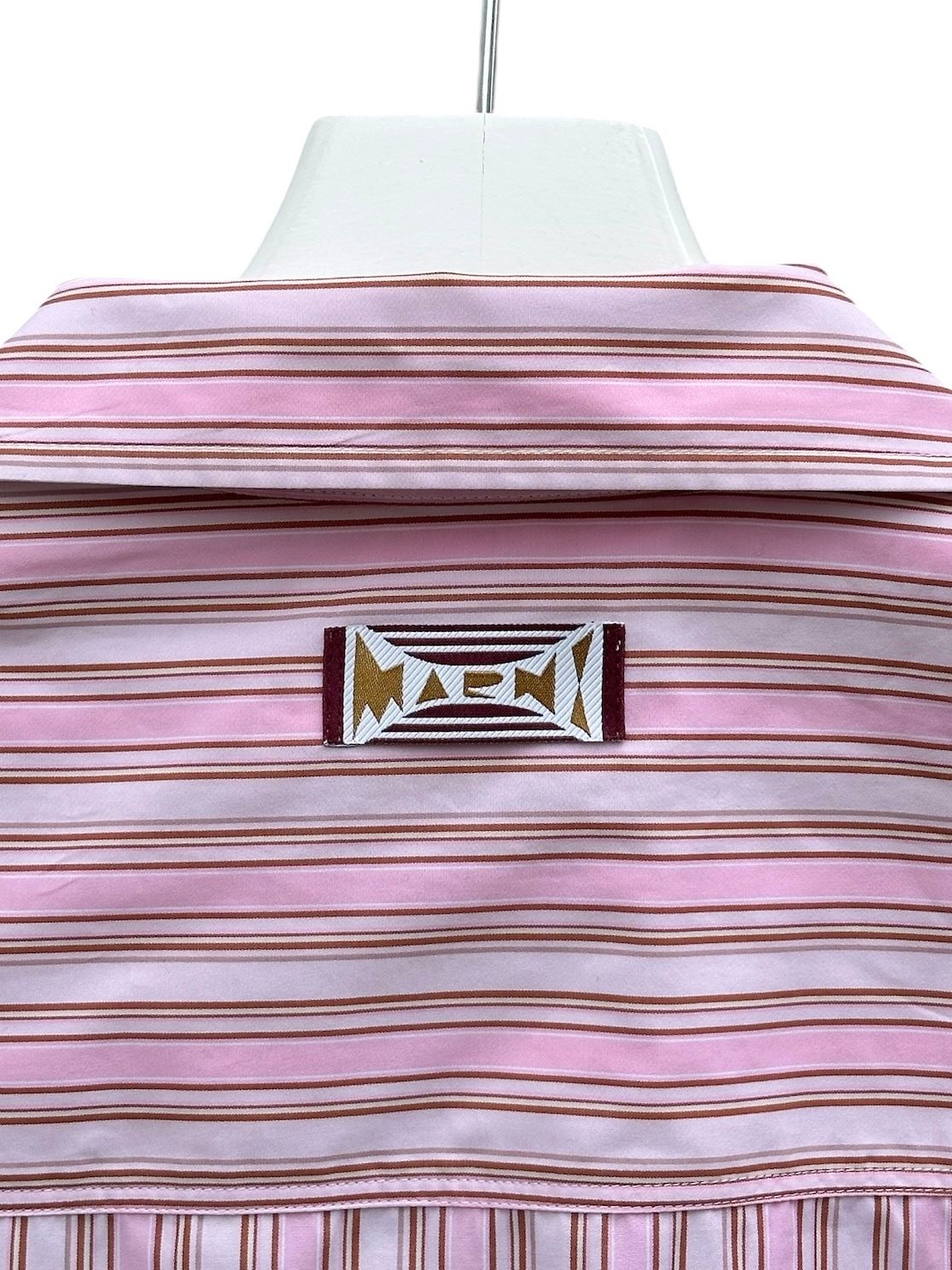 ピンクストライプ入りポプリンシャツ/ 2026SS NEW