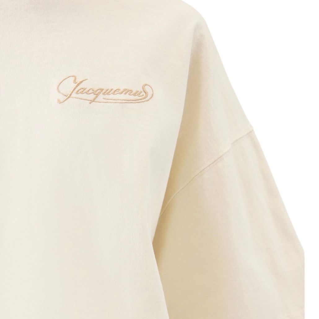 Corto Tシャツ 刺繡入りボクシーTシャツ / ライトイエロー / 25aw new