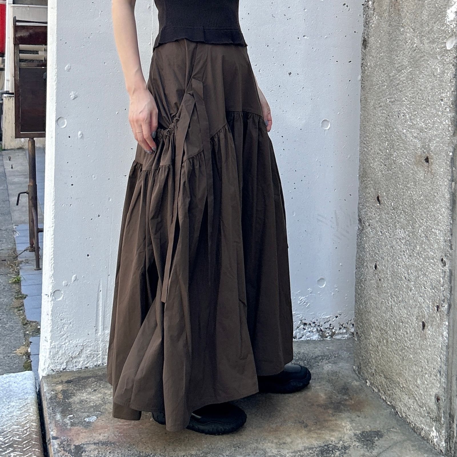 JUSTICE SKIRT ジャスティススカート / コットン / ブラウン / 2025 AW NEW