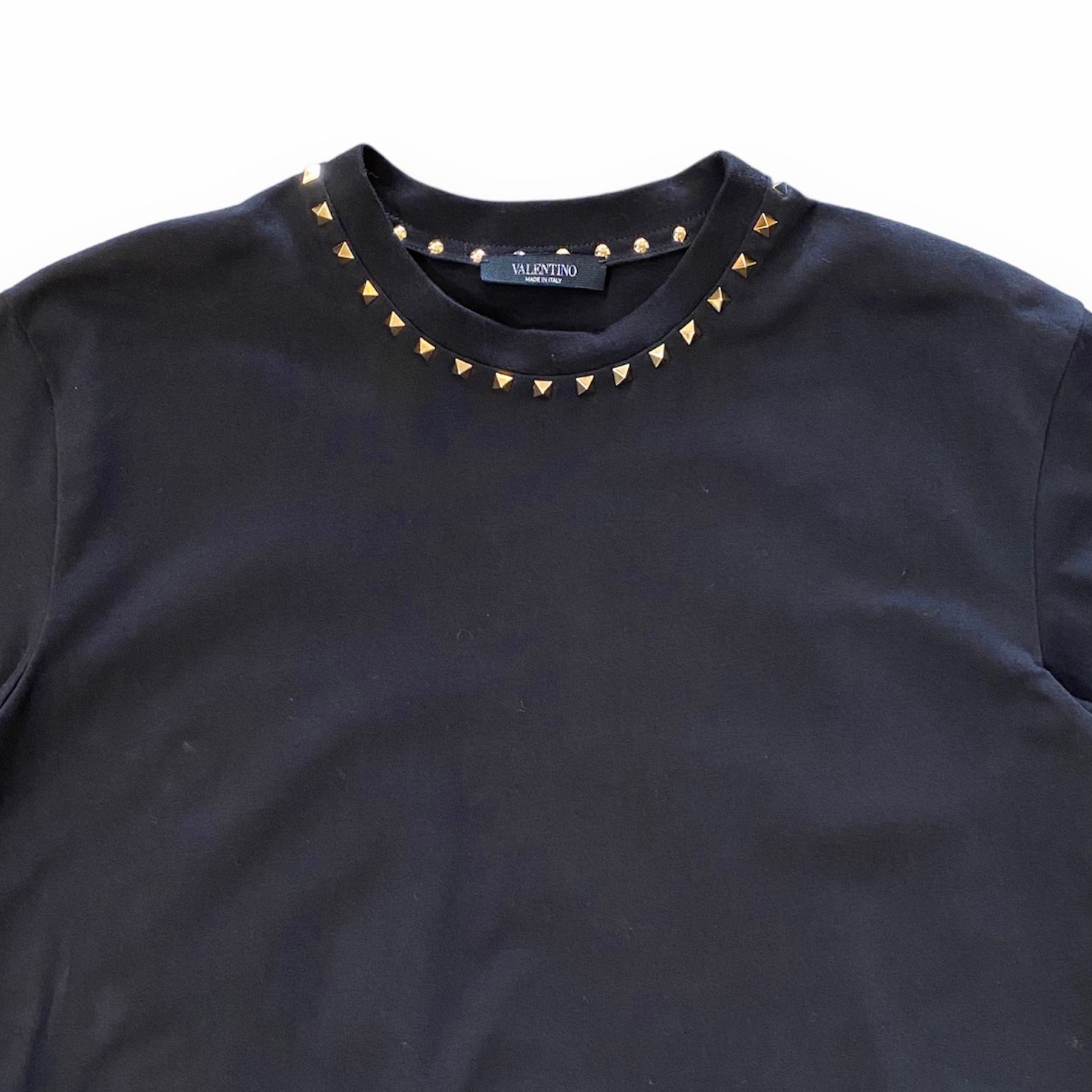 Crew neck rock studs T-shirt / クルーネック Tシャツ / ロックスタッズ / メンズ / ブラック
