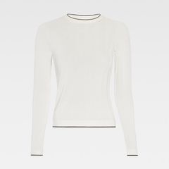 The Tricot sweater トリコット セーター / アシンメトリー / ホワイト / 24AW