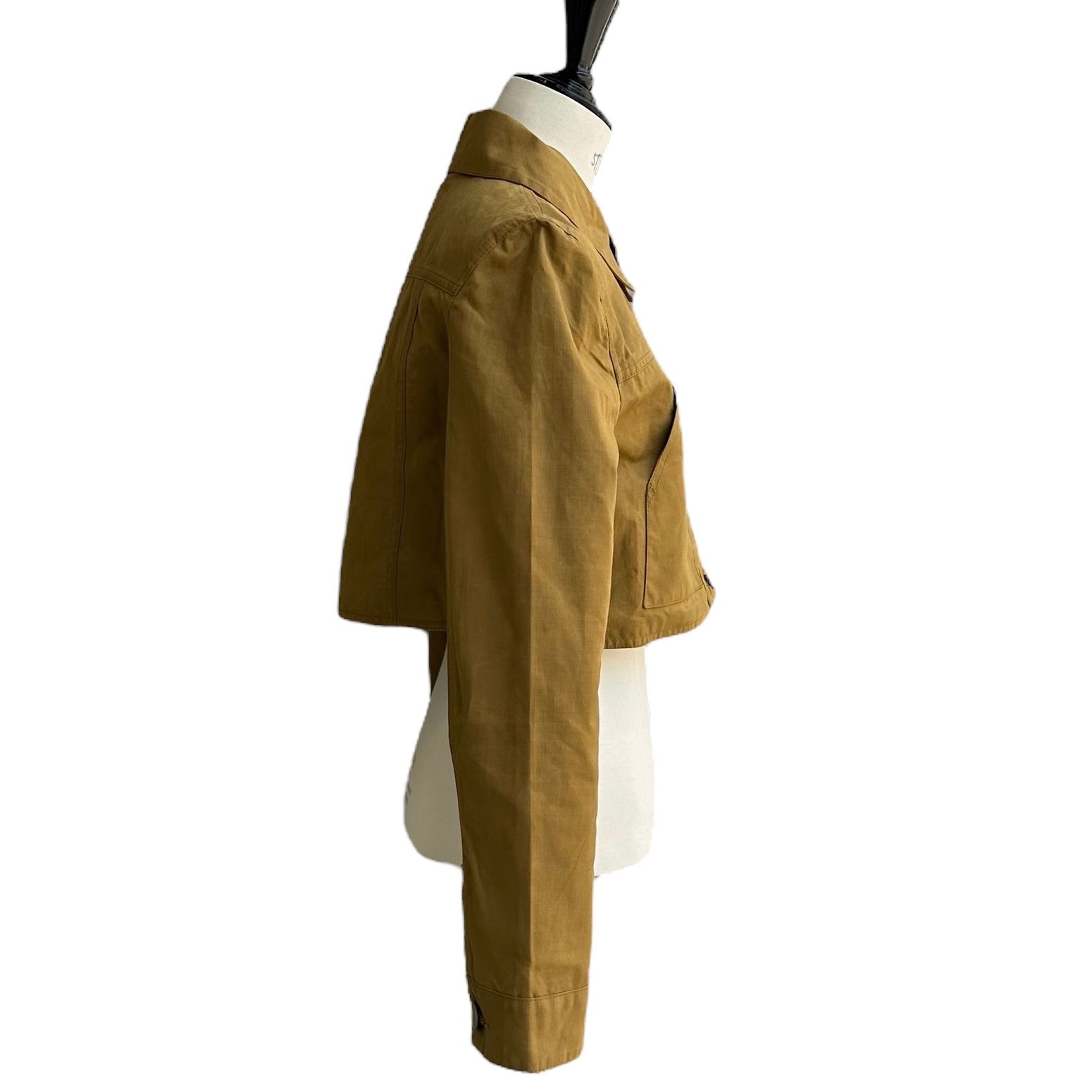 クロップド コットン ジャケット / マスタード / 24AW NEW