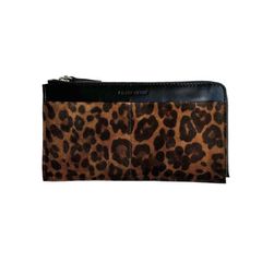 Coin/card case maxi / 財布 / 長財布 / カードケース / レザー / レオパード