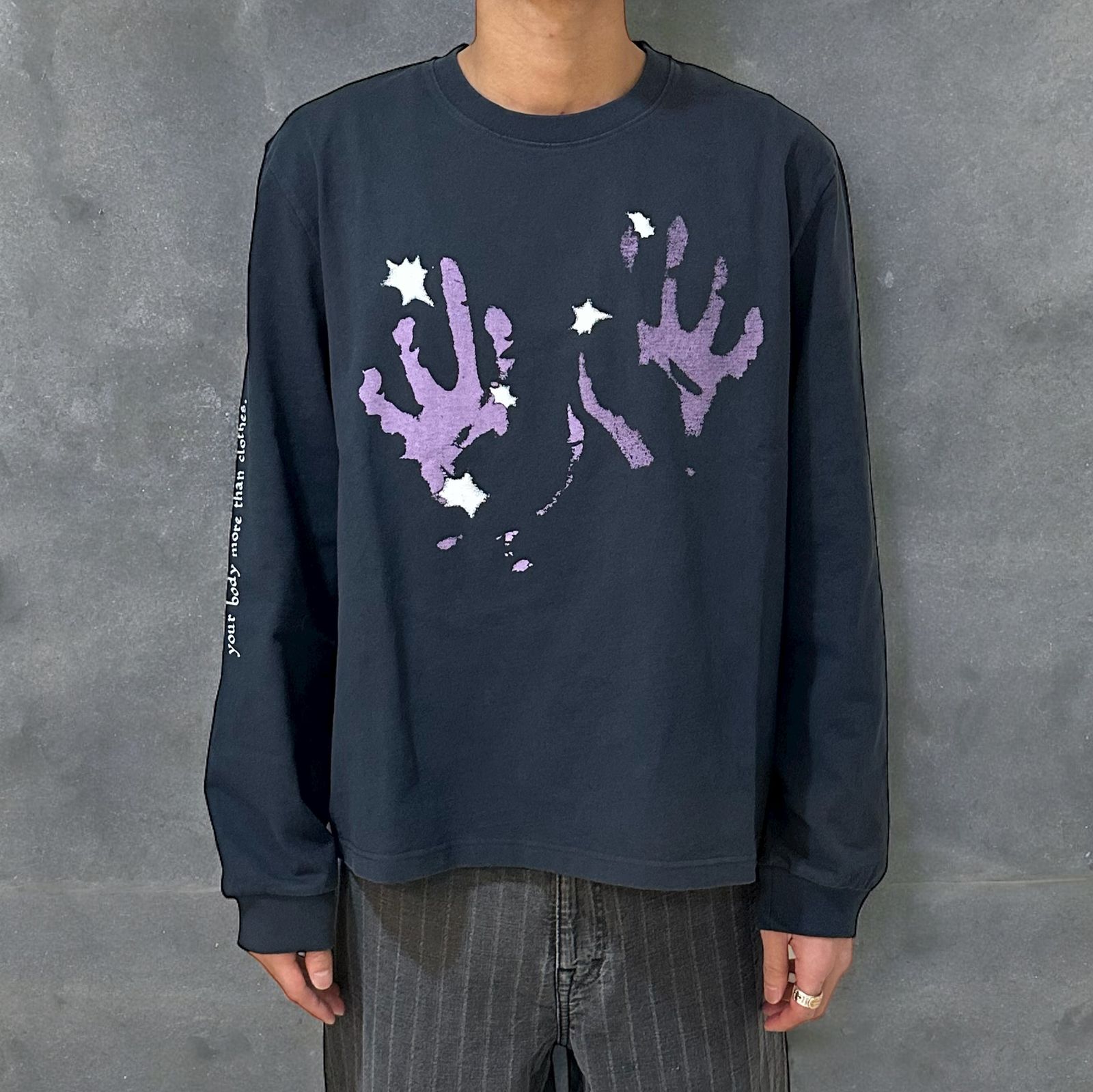 OUR LEGACY - TOUR LONGSLEEVE /LILAC TASTE OF HANDS 