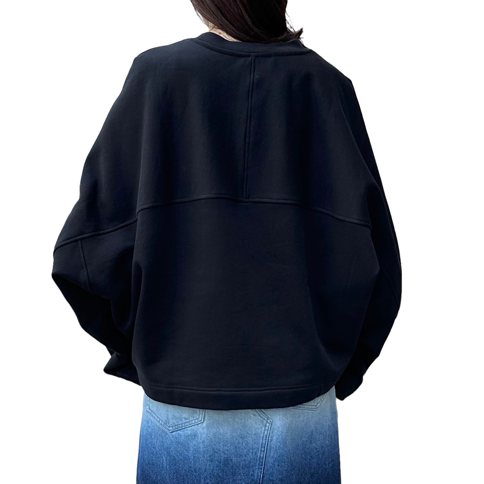 KENA OVERSIZED SWEATER / スウェットシャツ / ブラック / ウィメンズ / 24AW NEW