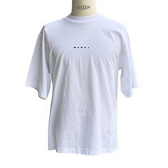 ミニロゴ入り オーガニックコットン製Tシャツ/ホワイト/ユニセックス