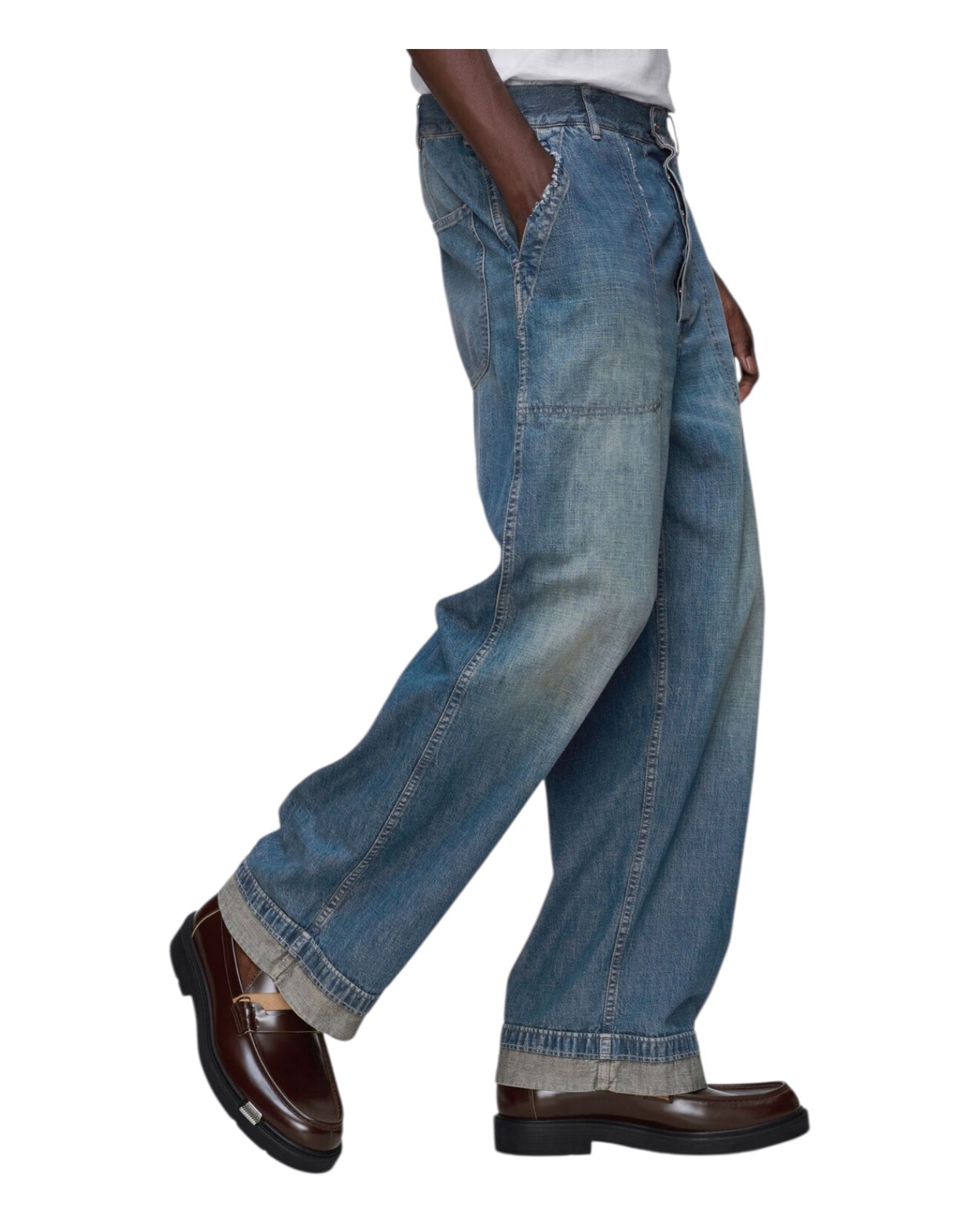 ワイドレッグ ライトオンスデニムパンツ /2026SS NEW