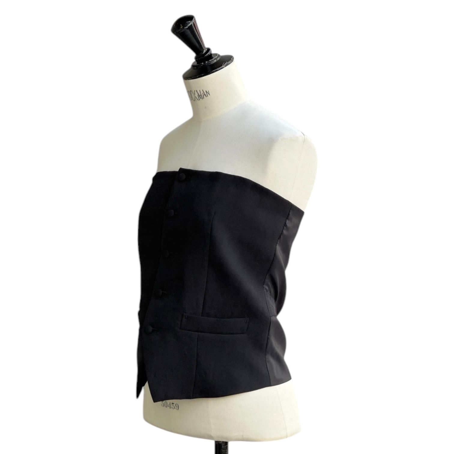 Viscose bustier / ビスチェ / ブラック / 2025SS new