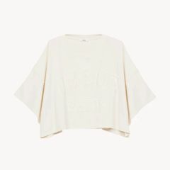 コットンジャージー製 クロップド ロゴTシャツ / ホワイト / 25SS new