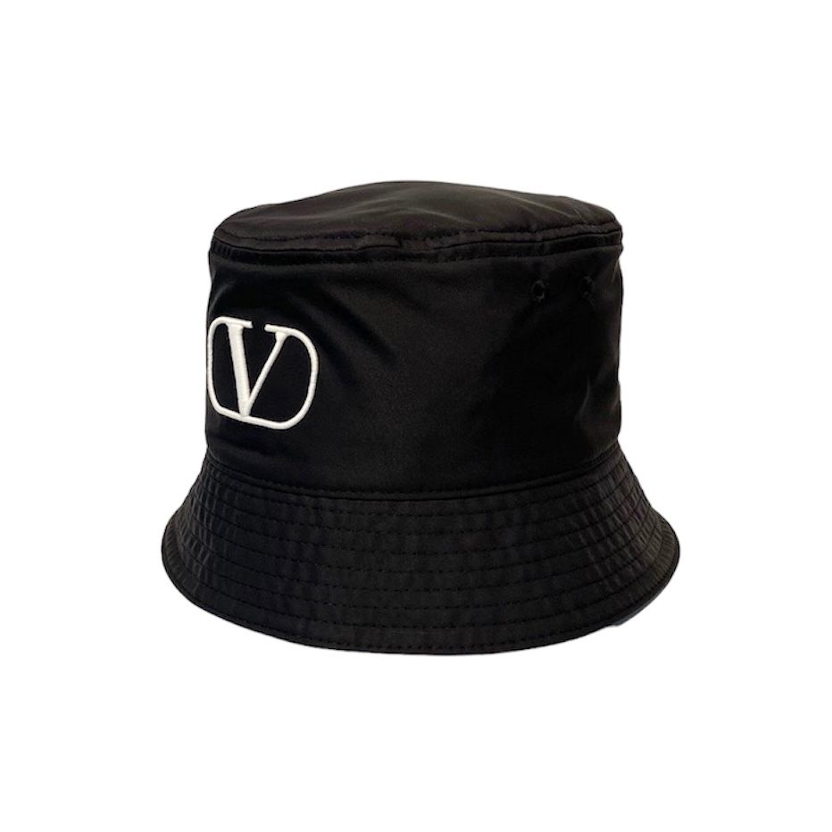 V logo signature bucket hat / 帽子 / ハット / バケットハット / ポリエステル / Vロゴ / ブラック