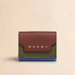 サフィアーノ レザー製 三つ折り財布 / ブラウン・カーキ・ブルー / 25aw new