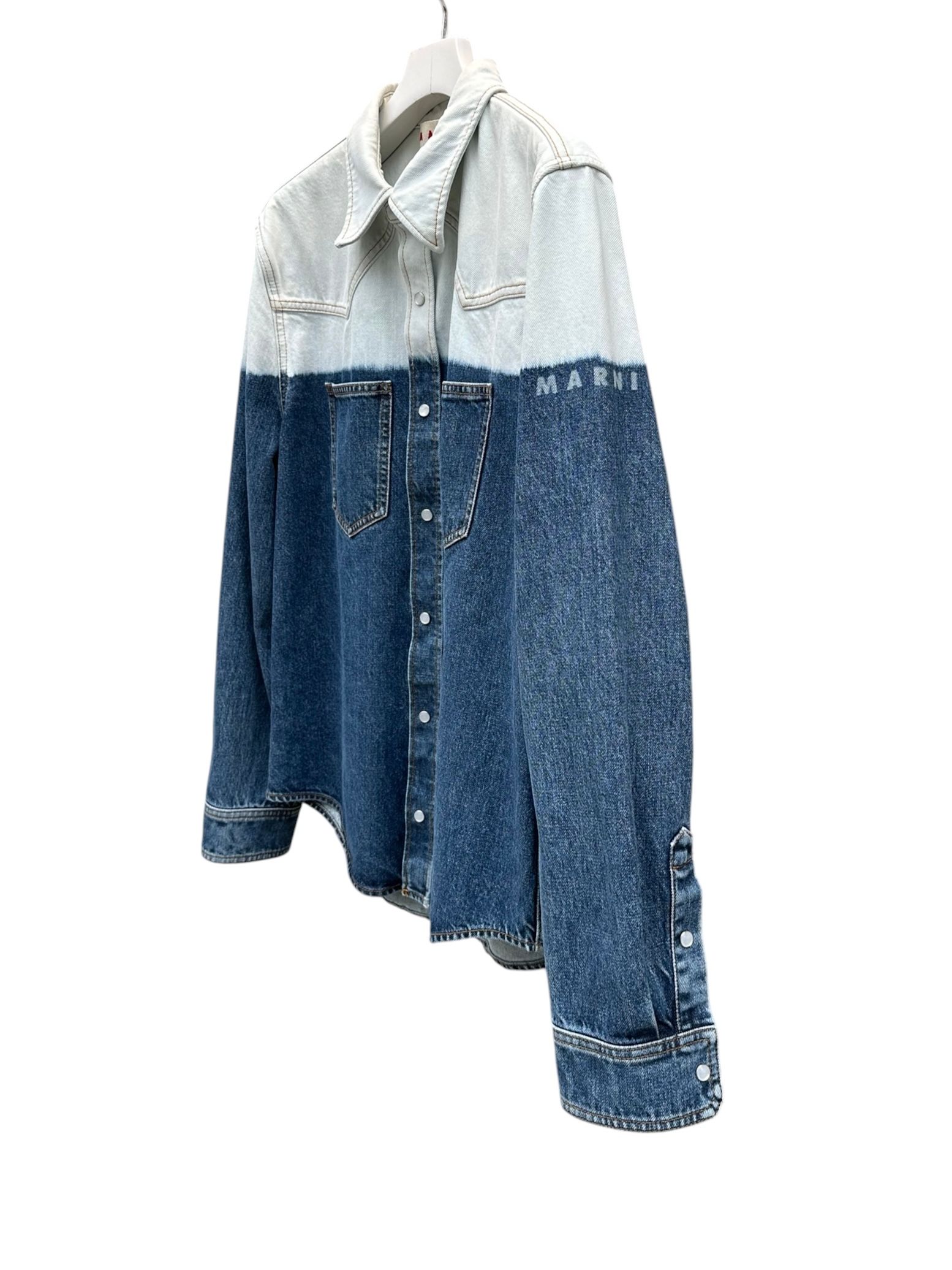 ブリーチデニム ウエスタンシャツ/ ツートンカラー/ 2026SS NEW