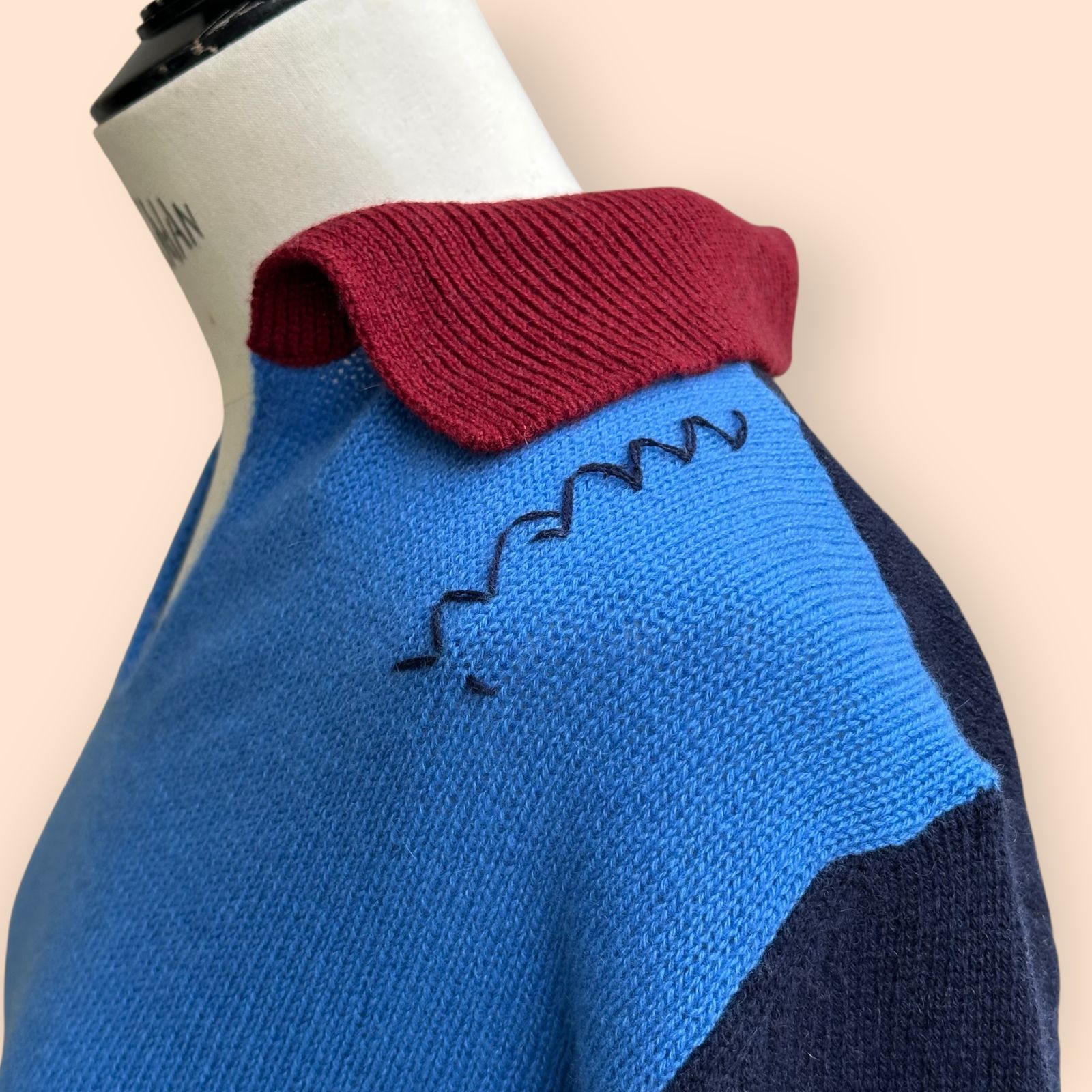 MARNI - カシミア カラーブロックポロシャツ マルニシンボル入り