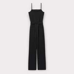 Triacetate jumpsuit / ジャンプスーツ・オールインワン / ブラック / 2025SS new