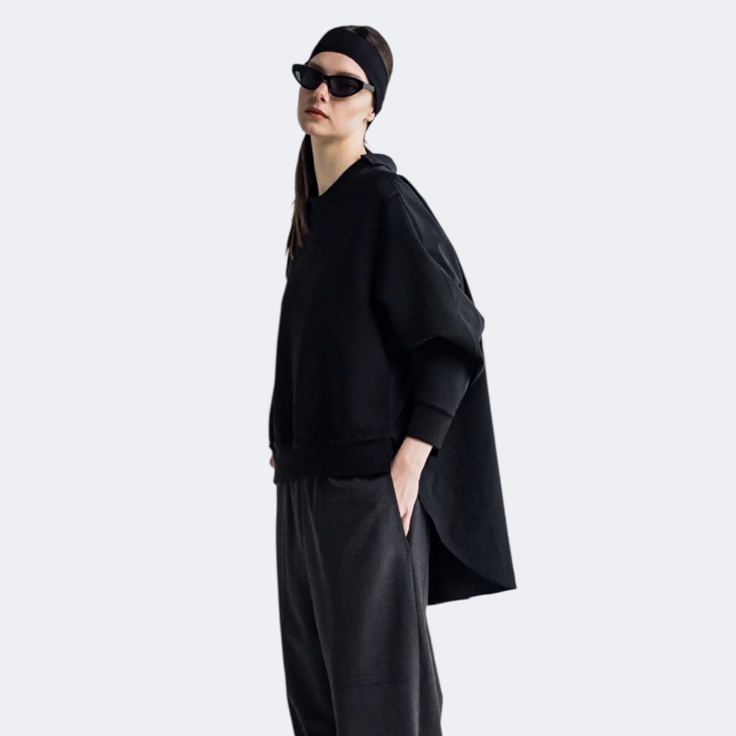 Sweat Panel Shirt / スウェットシャツ / ブラック / 2025aw new