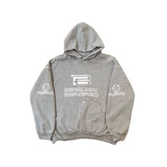 AI Generated Hoodie ミディアムフィット グレー/ホワイト /ユニセックス