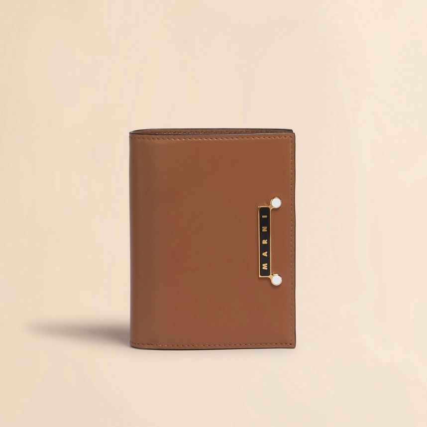 レザー製 Envelope 二つ折り財布 / ブラウン / 25aw new