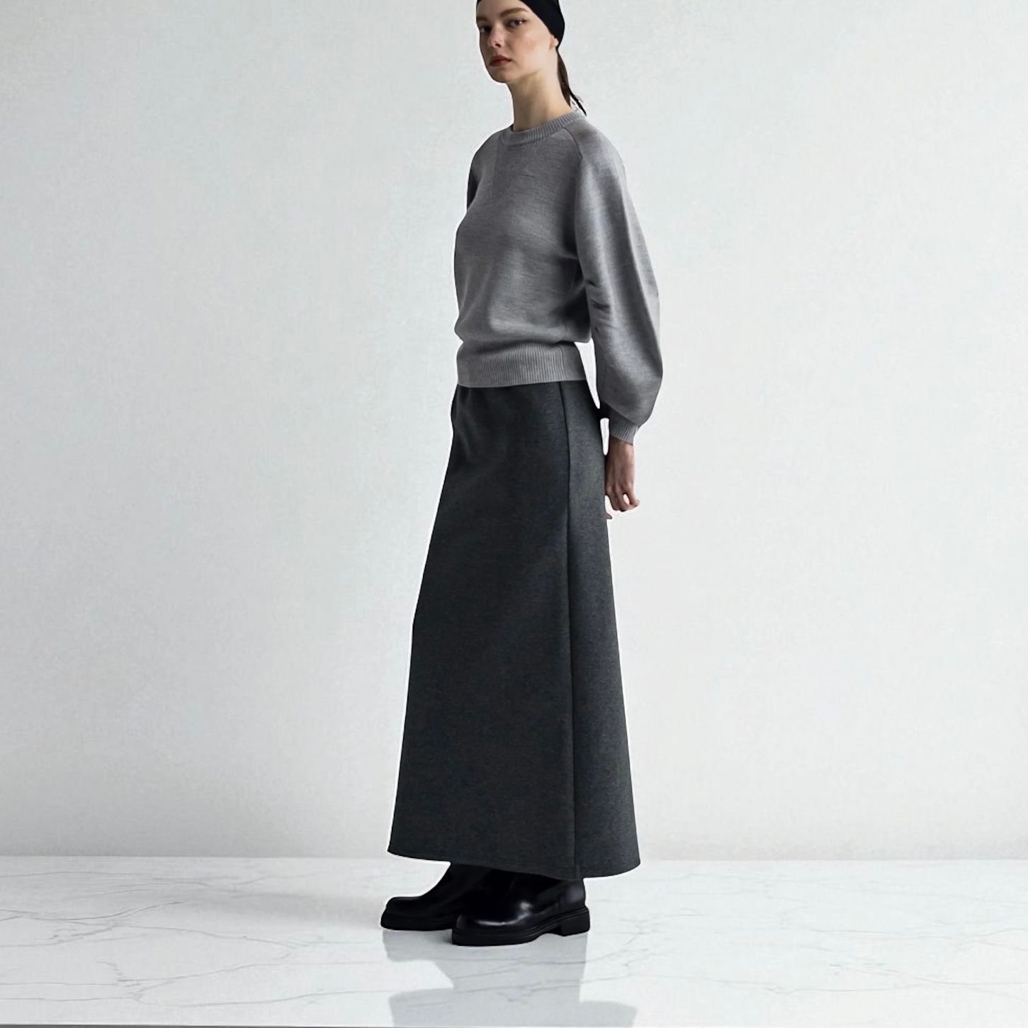 Air jersey maxi tight skirt / スカート・ロングスカート / Dグレー / 2025aw new