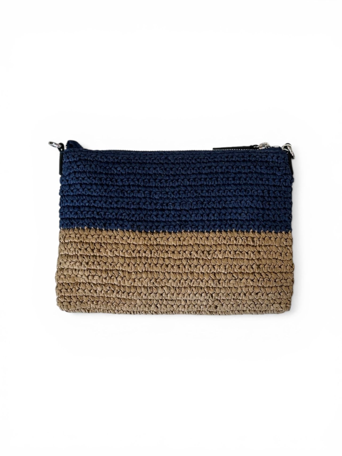 ツートンラフィア/ロゴ入り/ミニショルダーバッグ/ 2026SS NEW