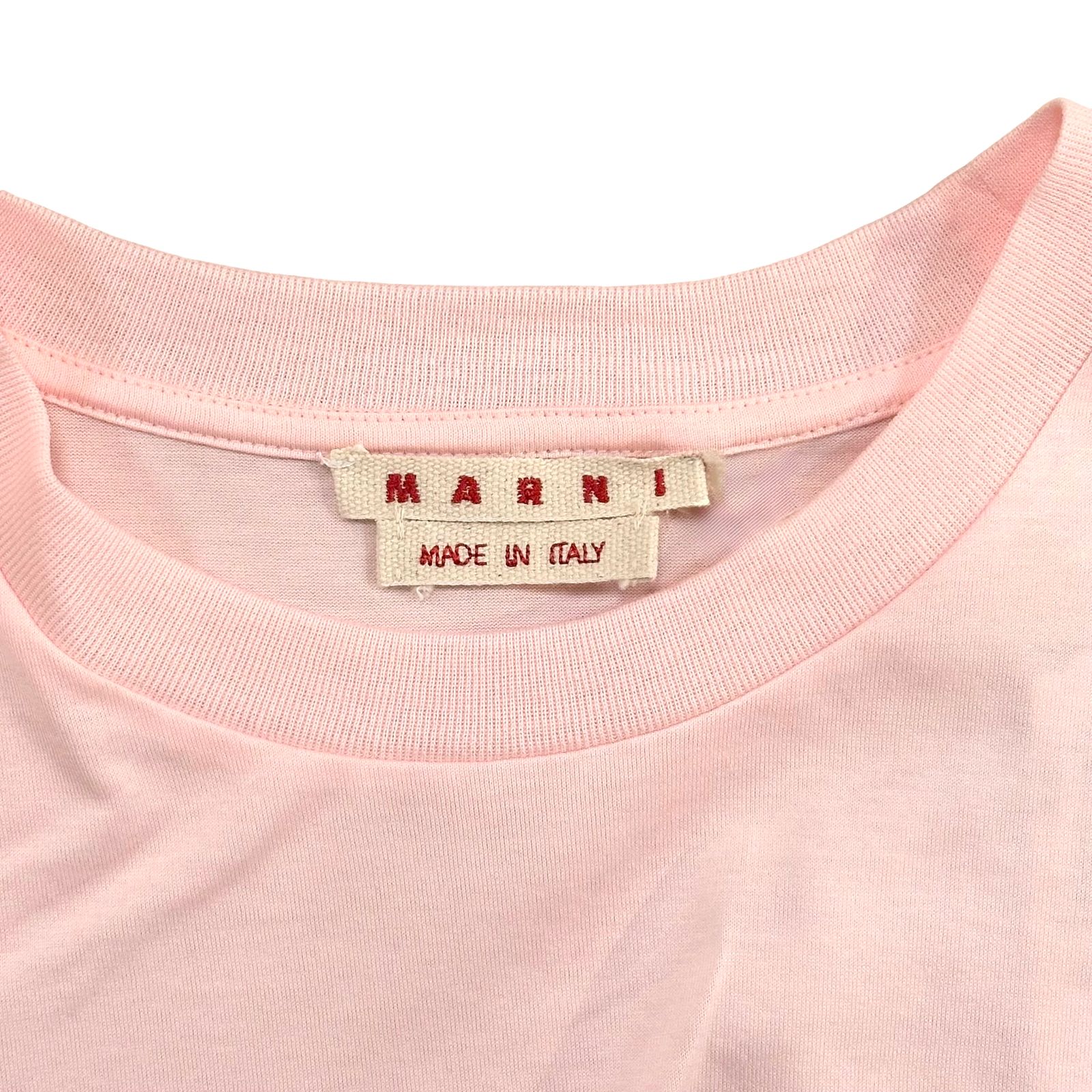 MARNI - マルニパッチ オーガニックコットン Tシャツ/ピンク