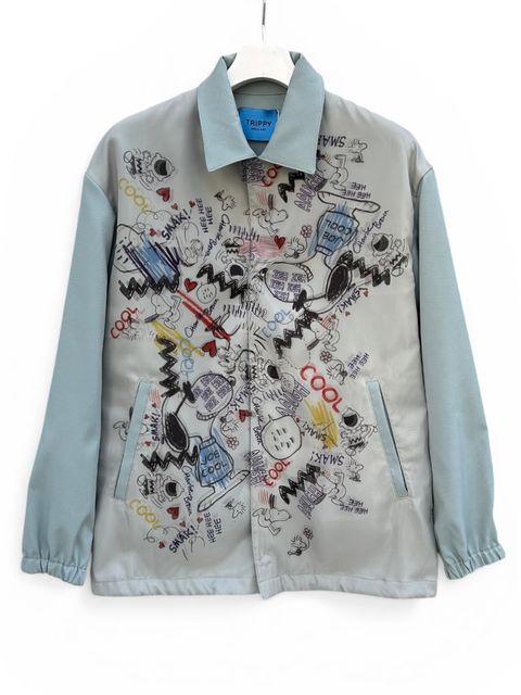 SNOOPY TR-104 3Dコーチジャケット/ スヌーピー/GRAY / 2026SS NEW