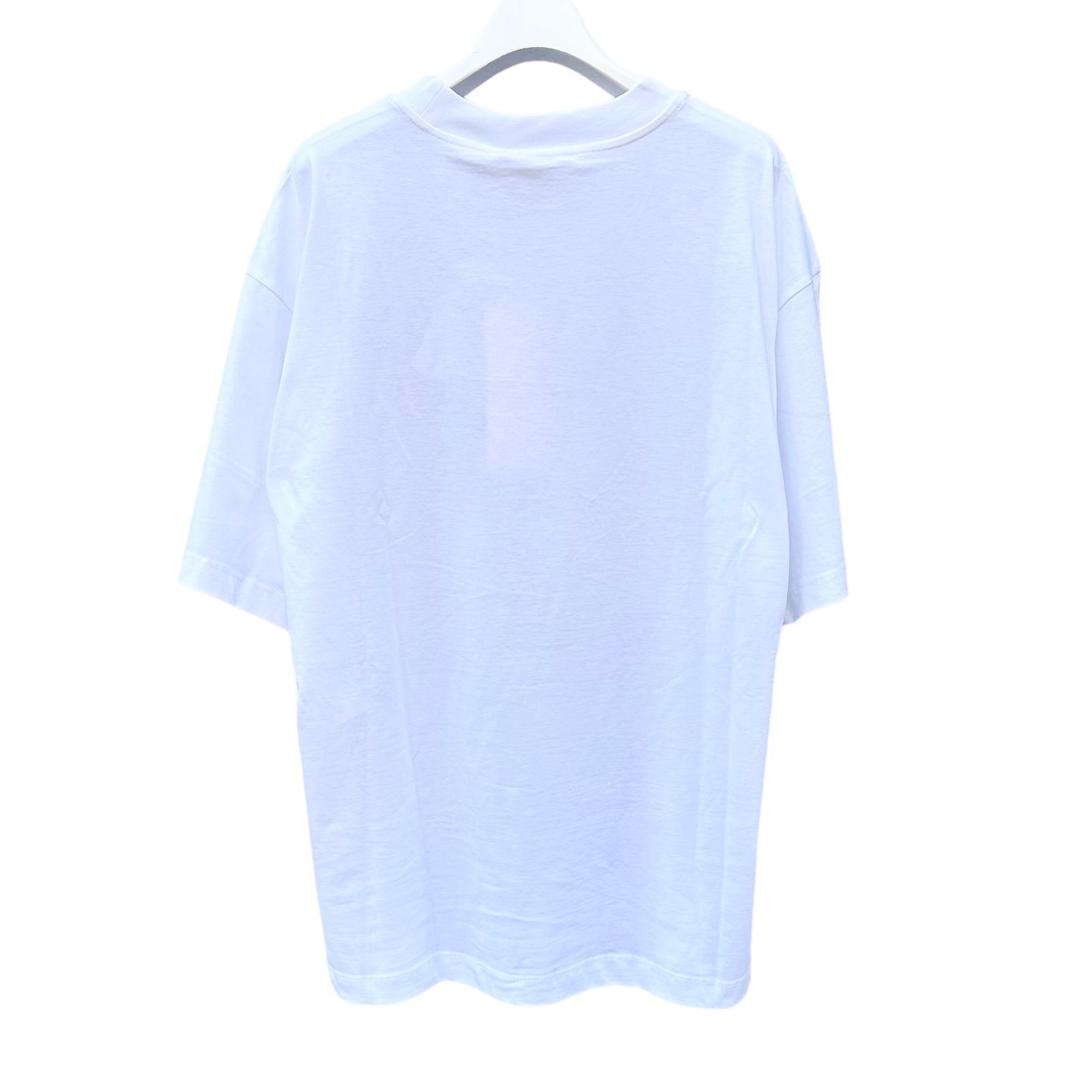 ホワイト ポルカドット Tシャツ / クルーネック / ユニセックス / ホワイト