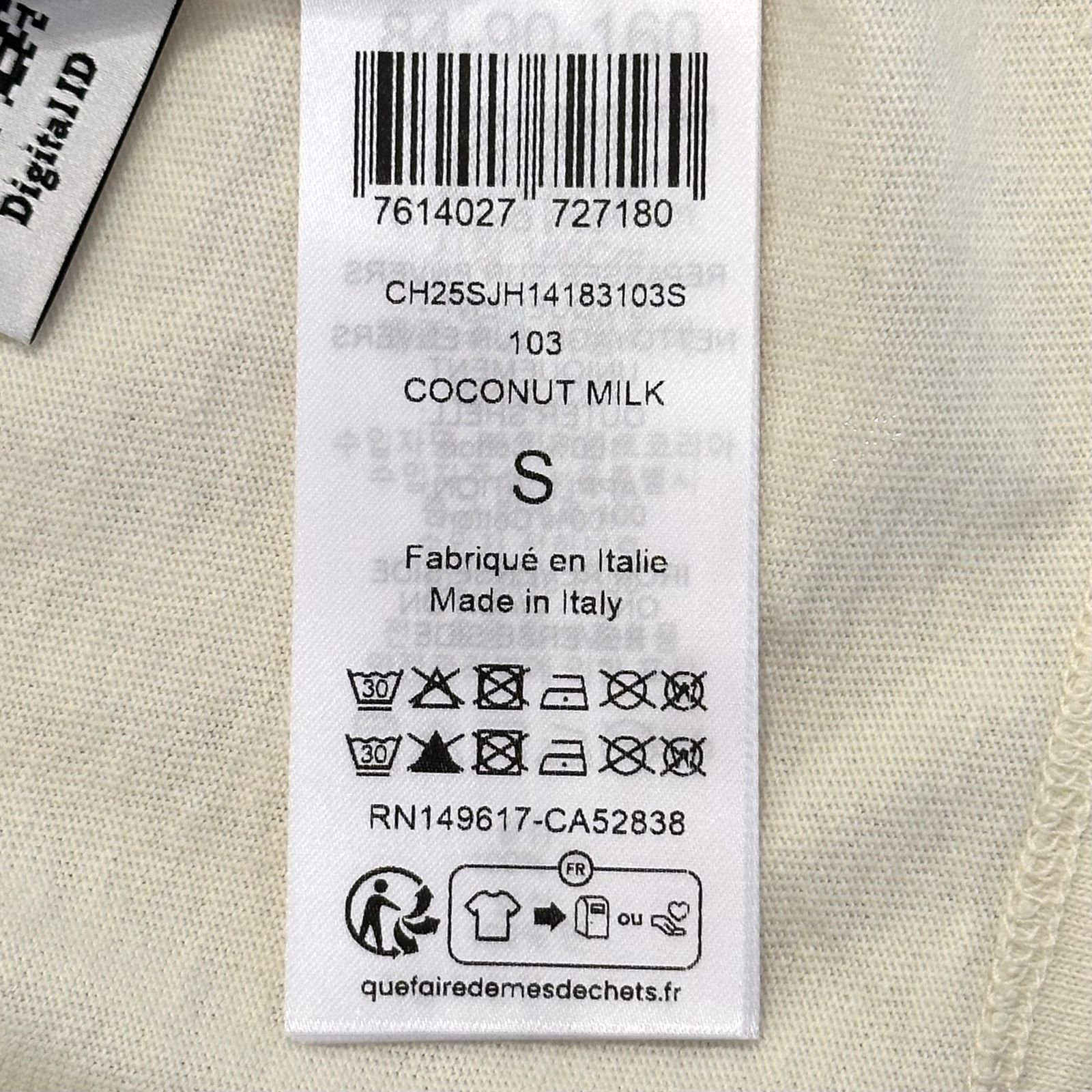 コットンジャージー製 クロップド ロゴTシャツ / ホワイト / 25SS new