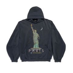 BALENCIAG Paris Liberty Hoodie / パーカー、フーディー / ブラック / 2024aw new