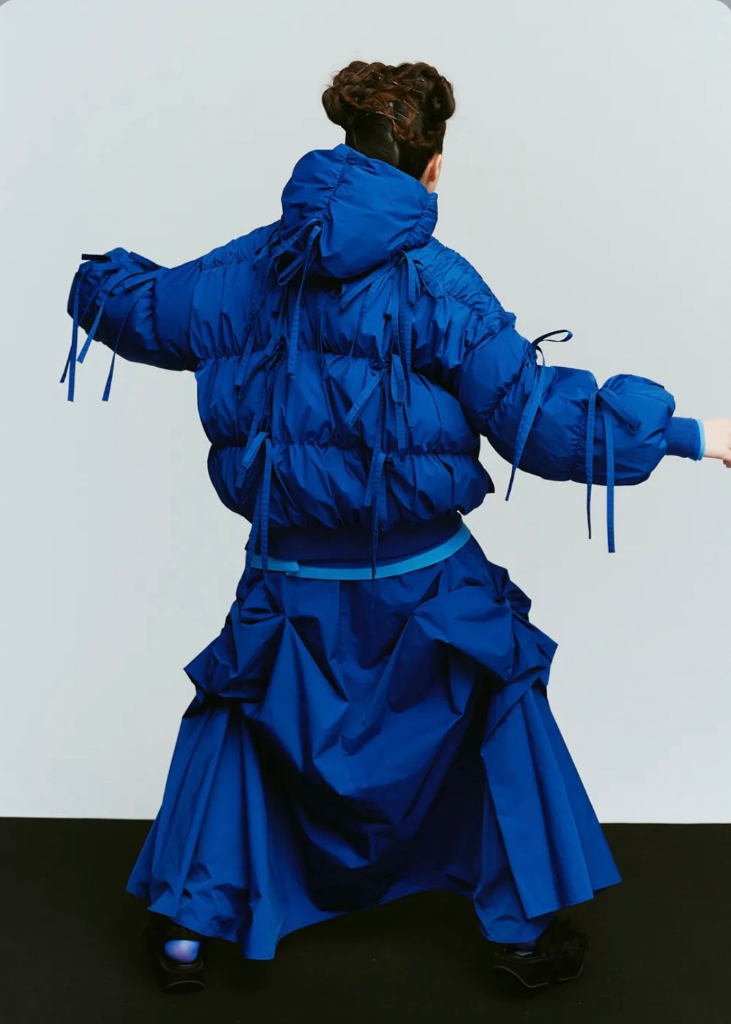 RIBBON TUCK SKIRT / スカート / ブルー / 2025AW new