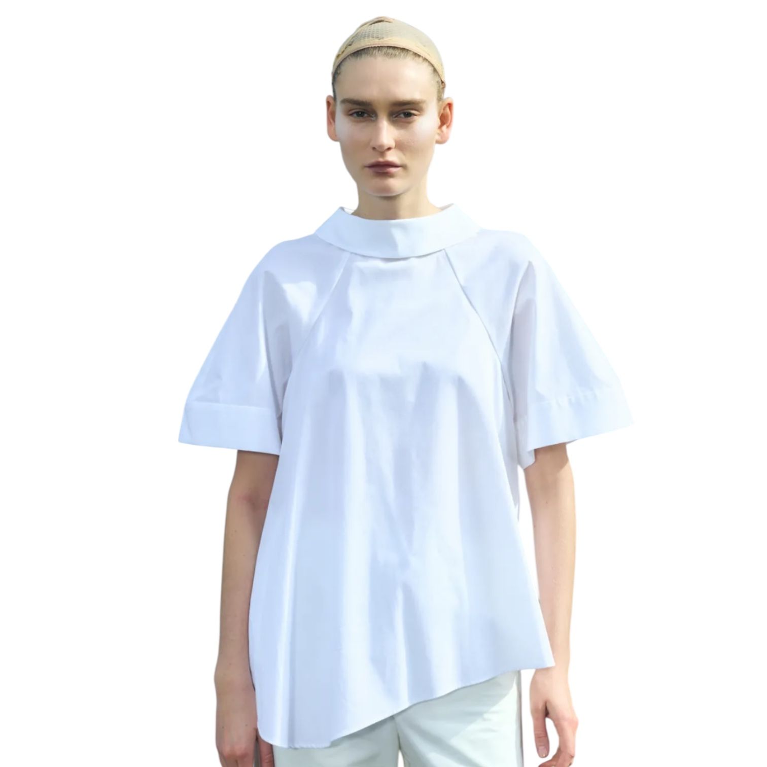 HIGH-NECK BLOUSE ハイネックブラウス / ホワイト / 2025AW new
